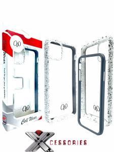 2 Piece Shock Proof Transparent Case for iPhone 11 Pro Max  6.5 -Clear/Whit
