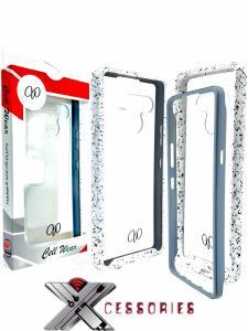 2 Piece Shock Proof Transparent Case for LG Stylo 6 - Clear/White