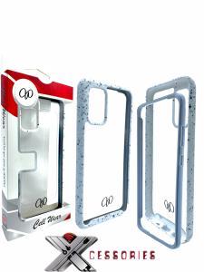 2 Piece Shock Proof Transparent Case for Samsung Galaxy S20 Plus - Clear/Wh