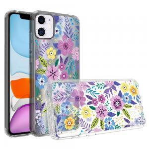 For iPhone 13 Pro Design Transparent Bumper Hybrid Case Cover - Colorful Fl