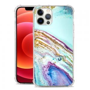 For iPhone 12 Pro Max 6.7 Glitter Marble Design ShockProof Case-M Marble