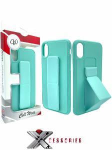 Shock Proof Kickstand Case for iPhone X/XS - Mint