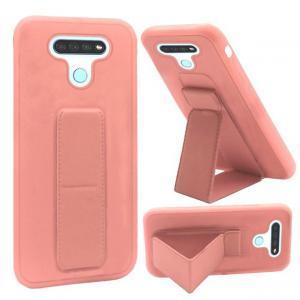 Shock Proof Kickstand Case for LG K51 - Pink