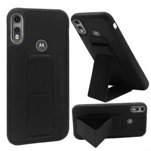 Shock Proof Kickstand Case for Motorola Moto E7/Moto E 2020 - Black