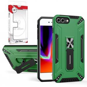 Kickstand Magnetic Mount Heavy-Duty Case For iPhone 7+/8+ - Blakish Green