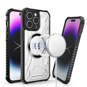 For Apple iPhone 11 (XI6.1) [Magnetic Circle] CD Pattern Transparent Rugged