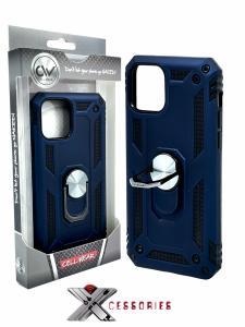 Shockproof Magentic Ring Stand Case for IPhone 11 Pro - Blue/Black