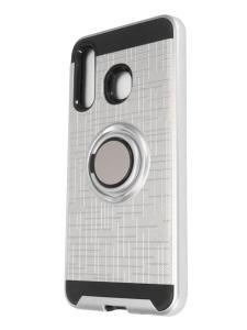 Shockproof Magentic Ring Stand Case for Samsung A10E - Black/Grey
