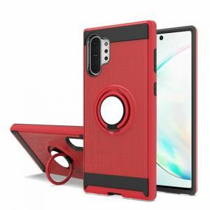 Shockproof Magentic Ring Stand Case for  Samsung Note 10 Plus - Red/Black