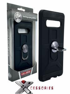 Shockproof Magnetic Ring stand case for Samsung Note 8 - Black/Black