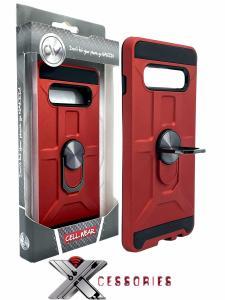 Shockproof Magnetic Ring stand case for Samsung Note 8 - Red/Black