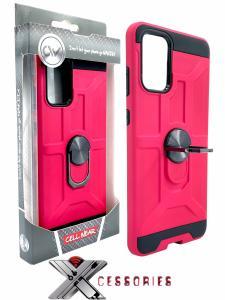 Shockproof Magnetic Ring stand case for Samsung S20 Plus - Black/Pink