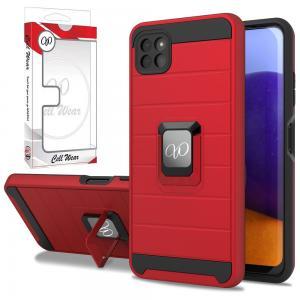 Shockproof Magnetic Ring Kickstand Case-Red-For Celero 5G