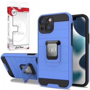 Shockproof Case Protective Magnetic Ring Kickstand For iPhone 13 Mini - Blu