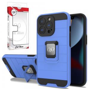 Shockproof Case Protective Magnetic Ring Kickstand For iPhone 13 Pro - Blue