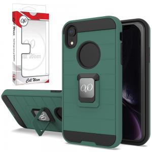 Shockproof Case Protective Magnetic Ring Kickstand For iPhone XR - Midnight