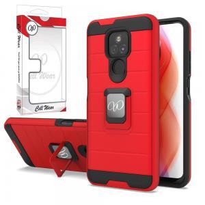 Shockproof Case Protective Magnetic Ring Kickstand For G Play 2021 - Red