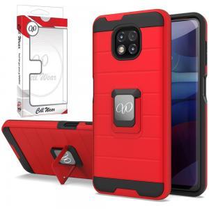 Shockproof Case Protective Magnetic Ring Kickstand For G Power 2021 - Red