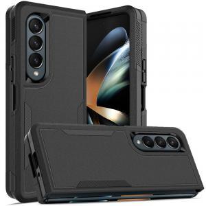 For Samsung Galaxy Z Fold 4 Absolute Thick Tough Hybrid Case Cover - Black