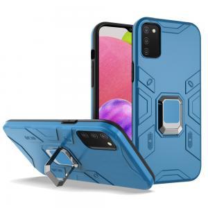 For Samsung Galaxy A03s 2022 Advanced Magnetic Ring Hybrid Case Cover - Blu