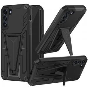 For Samsung Galaxy S22 Plus Alien Design Shockproof Kickstand Magnetic Hybr