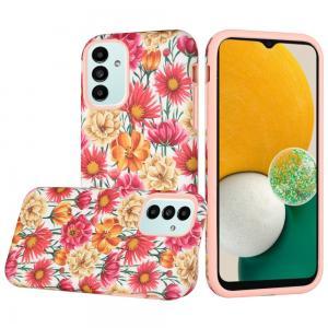For Samsung A13 5G, A04s Bliss Floral Solid Design Hybrid Cover Case - Flor