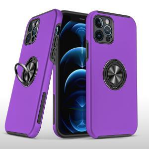 For iPhone 15 Plus CHIEF Oil Painted Magnetic Ring Stand Hybrid Case Cover