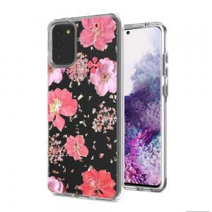 Floral Glitter Design Case Cover For Coolpad Legacy Brisa - Pink Flowers