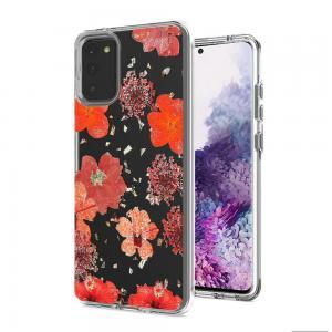 Floral Glitter Design Case Cover For Coolpad Legacy Brisa - Red Flowers