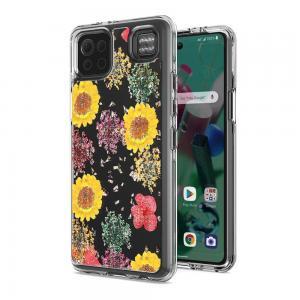 Floral Glitter Design Case Cover For LG K92 5G - Botanic Flower