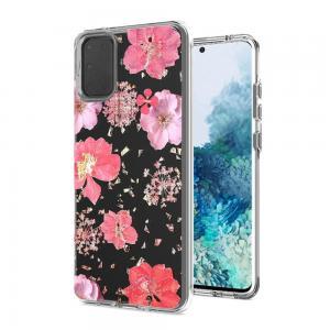 Creative Printing Design Glitter Hybrid Case For Samsung Galaxy s20 - Pink/