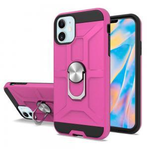 Shockproof Magnetic Ring stand case for IPhone 12 Mini - Rose Pink