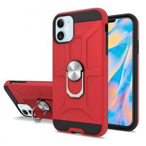Shockproof Magnetic Ring stand case for IPhone 12 Mini - Red