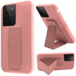 Foldable Magnetic Kickstand Case For Samsung Galaxy S21 Plus/S30 Plus - Lig