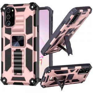 Machine Magnetic Kickstand Case Cover For Samsung Note 20 Ultra - Rose Gold