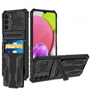 For Samsung Galaxy A03s 2022 Multiple Card Holder Kickstand Hybrid Case Cov