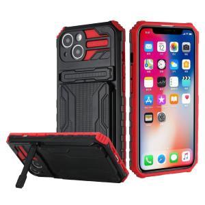 For Apple iPhone 11 (XI6.1) Multiple Card Holder Kickstand Hybrid Case Cove