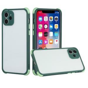 For iPhone 12/12 Pro Natural Shockproof Hybrid Case Cover - Midnight Green