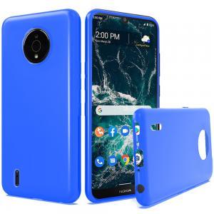For Nokia C200 TPU Gel Skin Flexible Skinny Case Cover - Blue