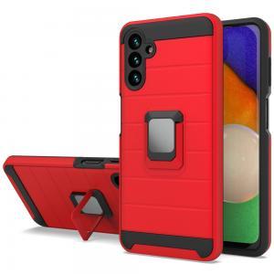 For Samsung Galaxy A13 5G Prime Magnetic Ring Stand Hybrid Case  - Red
