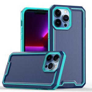 For iPhone 15 Pro Rank Tough Strong Modern Fused Hybrid Case Cover - Blue