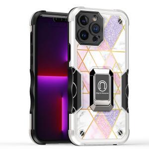 For Apple iPhone 11 (XI6.1) Stellar Hybrid IMD Design Ring Stand Cover Case