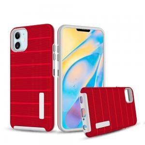 Shockproof Hybrid Case for IPhone 12 Mini - Red
