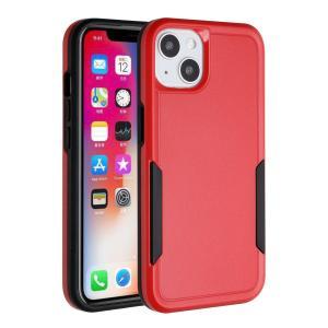 For iPhone SE 3 (2022) SE/8/7 Tough Strong Dual Layer Flat Hybrid  - Red