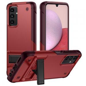 For Samsung A14 5G Thunder Kickstand Hybrid Case Cover - Red