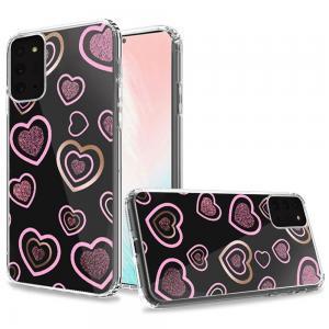 Trendy Electroplated Design on Ultra Thick Case for Galaxy Note 20 - Hearts