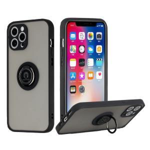 For Apple iPhone 14 6.1" Magnetic RingStand Case Cover - Black