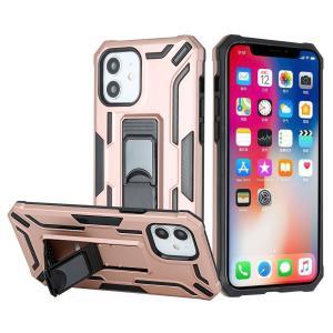 For iPhone 12/12 Pro Warship Magnetic Ring Stand Shockproof Hybrid Case Cov