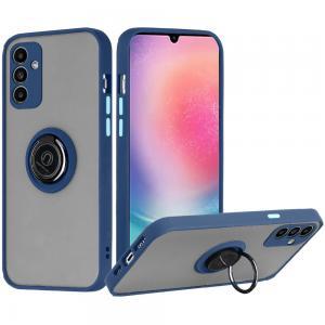 For Samsung A25 5G Magnetic RingStand Case Cover - Dark Blue