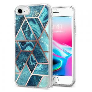 Reflective Hybrid Defender Case for  IPhone 6/7/8 Plus - Blue Marble